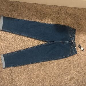 Fashion Nova Dark Blue Boyfriend Jeans